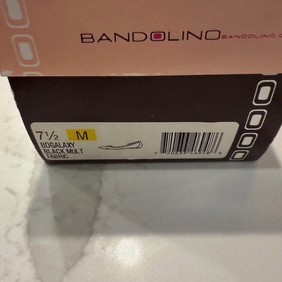 Bandolino BDGalaxy Ballet Slip On Flats Women's 7.5M Black Fabric Upper Cap Toe - Picture 10 of 10